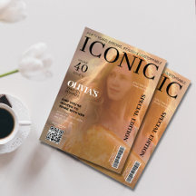 Magazine cover qr code 40th Birthday party