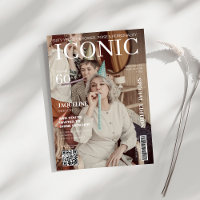 Magazine cover qr code 60th Birthday party