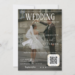 Magazine Cover Wedding Invitation
