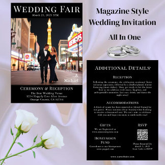 Magazine Cover Wedding Invitation