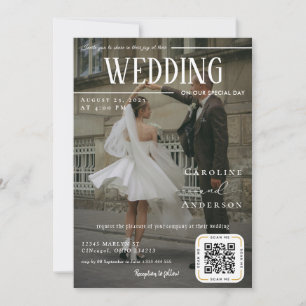 Magazine Cover Wedding Invitation