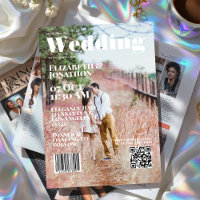 Magazine Cover Wedding QR Code