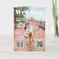 Magazine Cover Wedding QR Code