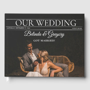 Magazine Editorial Newspaper Photos Wedding Guest Book
