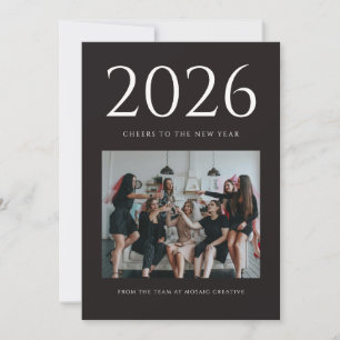 Magazine editorial style photo new year card 