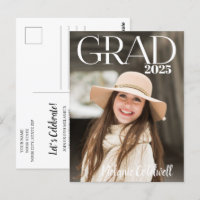 Magazine-Inspired Graduation Party Invitation