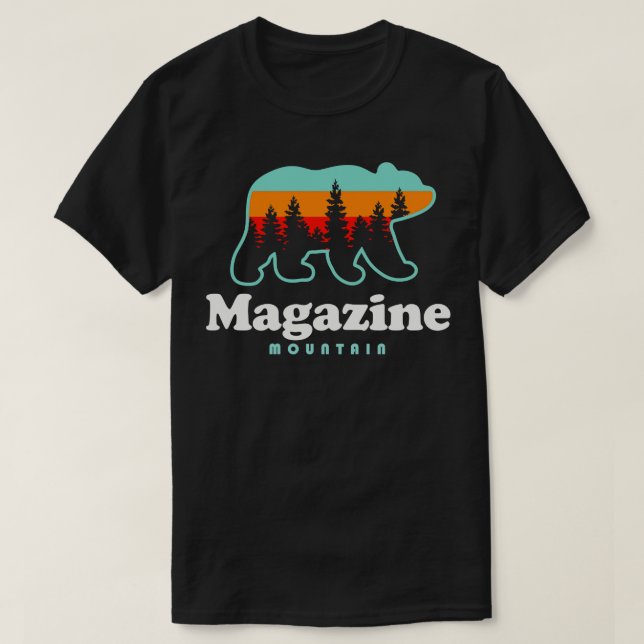 Magazine Mountain Hike Ozark National Forest Bear T-Shirt (Design Front)