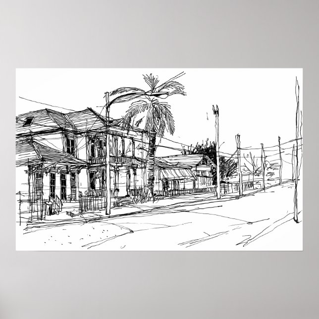 Magazine Street, New Orleans Poster (Front)