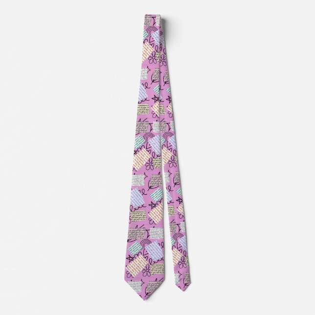magazine style tie (Front)