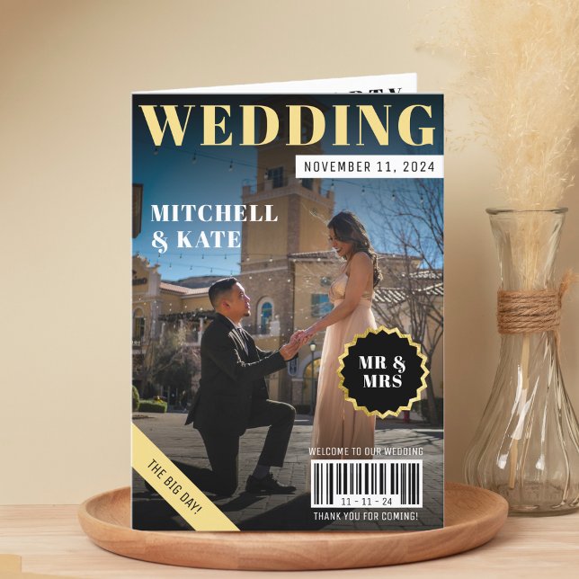 Magazine Wedding Programme (Magazine Wedding Program
)