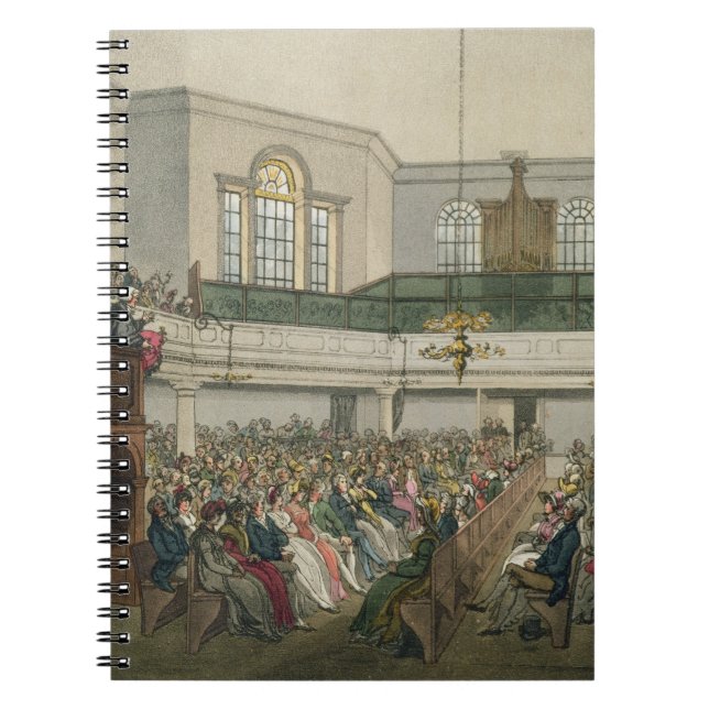 Magdalen Chapel, from 'Ackermann's Microcosm of Lo Spiral Notebook (Front)