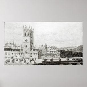 Magdalen College, Oxford in the 17th century Poster