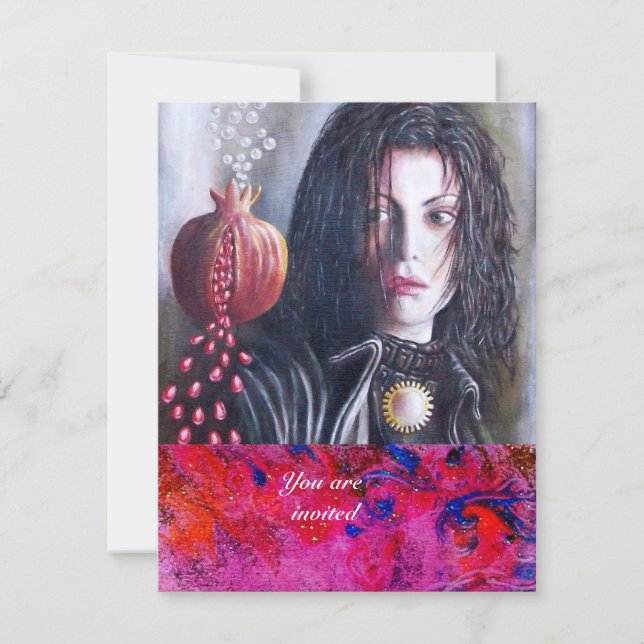 MAGDALEN gem red Invitation (Front)