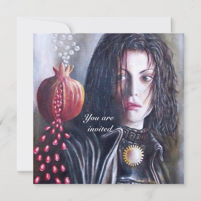 MAGDALEN gem red Invitation (Front)