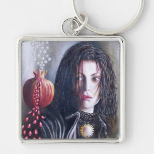 MAGDALENE AND POMEGRANATE KEY RING