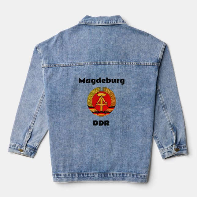 Magdeburg, DDR, Magdeburg, Germany (Ossi) Denim Jacket (Back)
