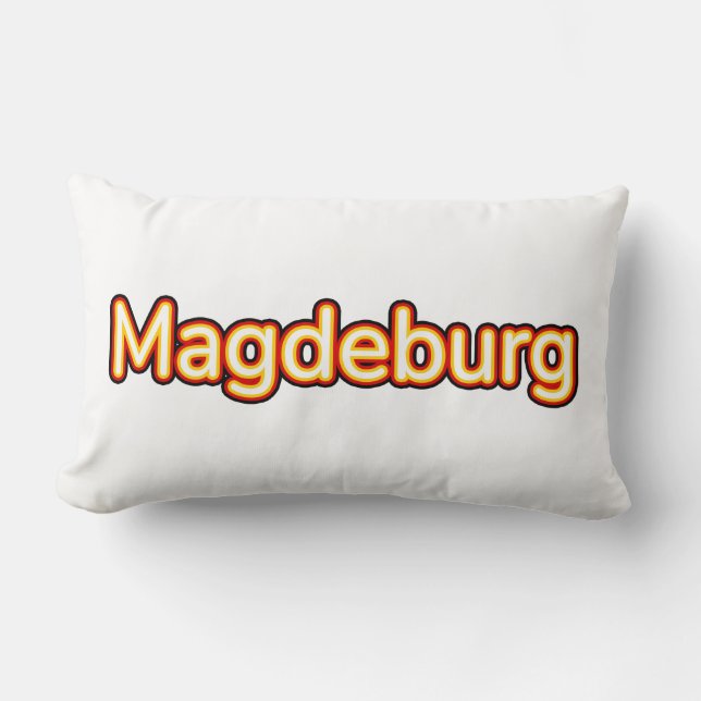Magdeburg Deutschland Germany Lumbar Cushion (Front)