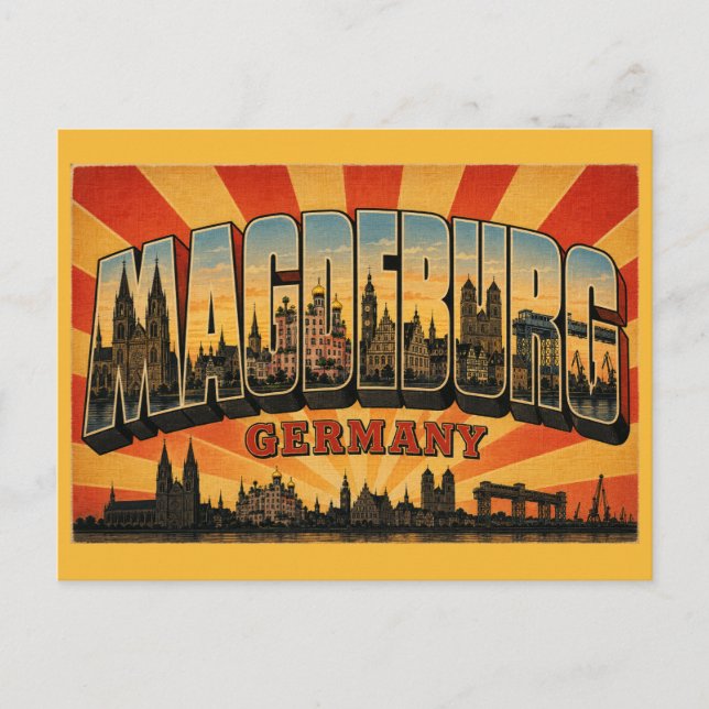 Magdeburg Germany Cathedral Postcard (Front)