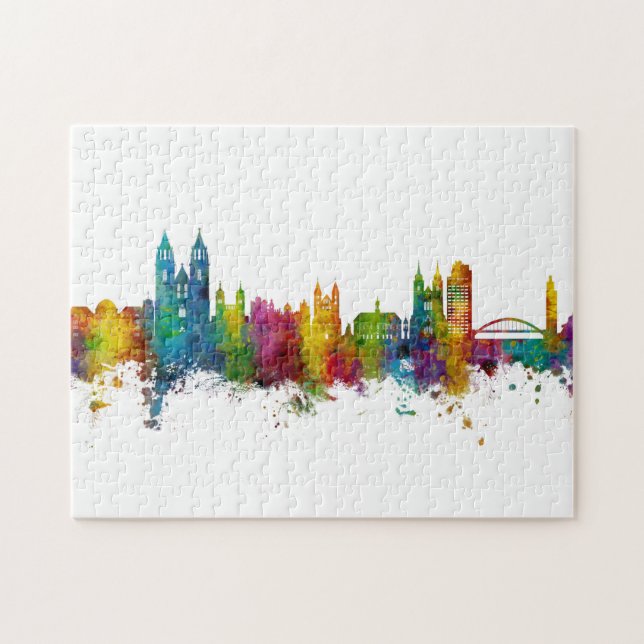 Magdeburg Germany Skyline Jigsaw Puzzle (Horizontal)