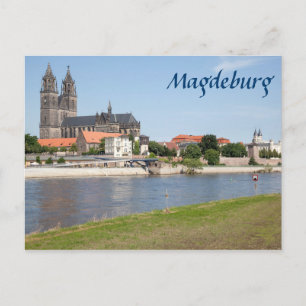 Magdeburg view photo postcard