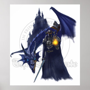 Mage Dragon With Watermark Poster