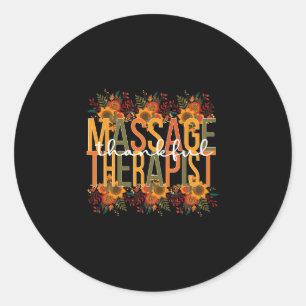 Mage Therapist Thanksgiving Mage Therapy  Classic Round Sticker