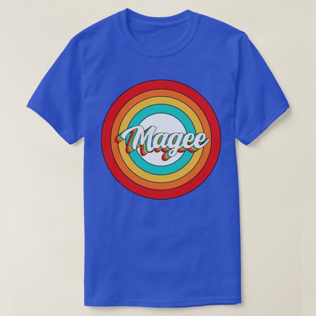 Magee Name Shirt Vintage Magee Circle (Design Front)