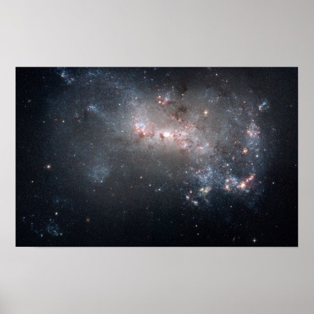 Magellanic dwarf irregular galaxy NGC 4449 Poster (Front)