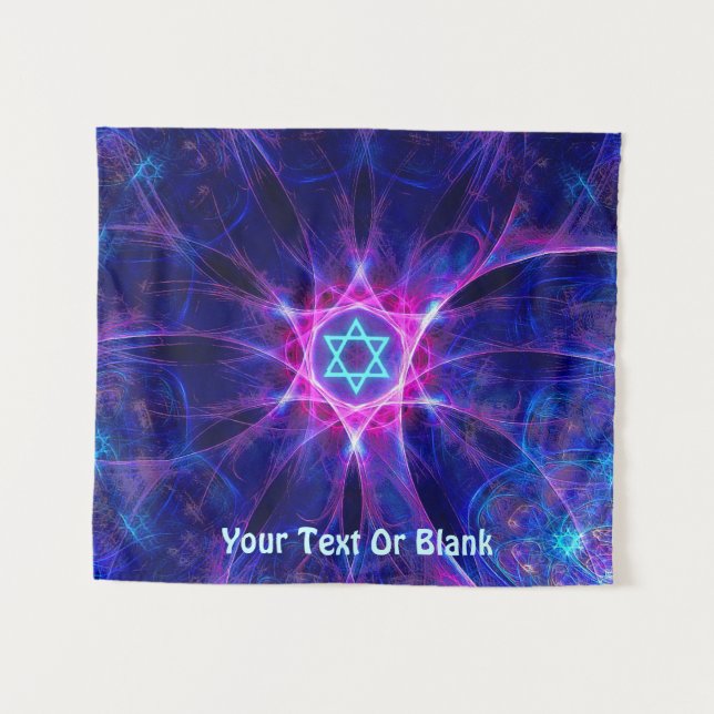 Magen Bet Fractal Tapestry (Front (Horizontal))