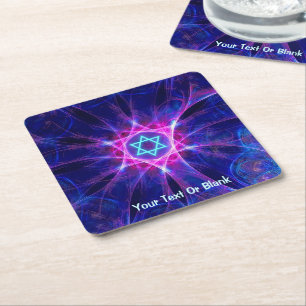 Magen Bet Square Paper Coaster