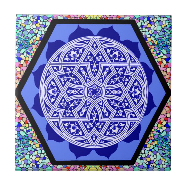 Magen David Petals Tile (Front)
