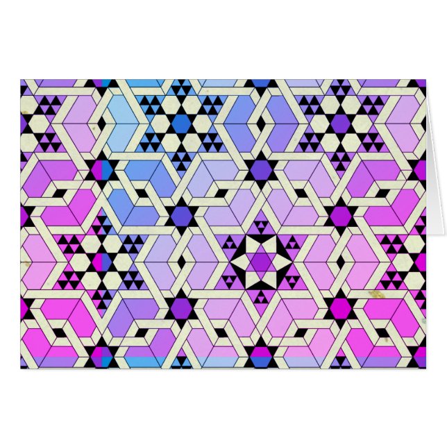 Magen David Stained Glass (Front Horizontal)