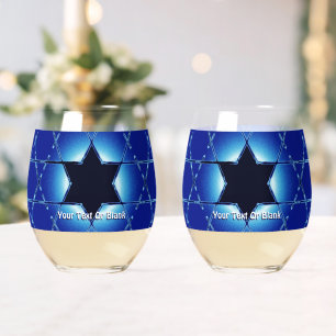 Magen Gimel Stemless Wine Glass