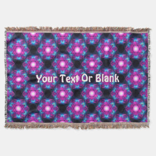 Magen Heh Fractal Throw Blanket