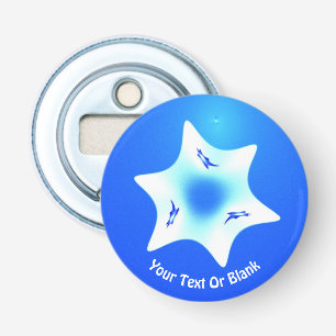 Magen Lavan (White Star) Bottle Opener