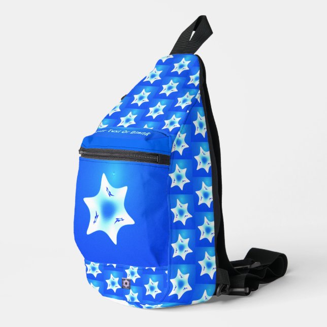 Magen Lavan (White Star) Sling Bag (Right Corner)