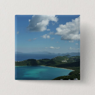 Magens Bay, St. Thomas Beautiful Island Scene 15 Cm Square Badge