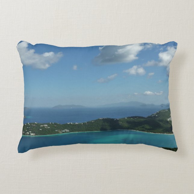 Magens Bay, St. Thomas Beautiful Island Scene Decorative Cushion (Front)