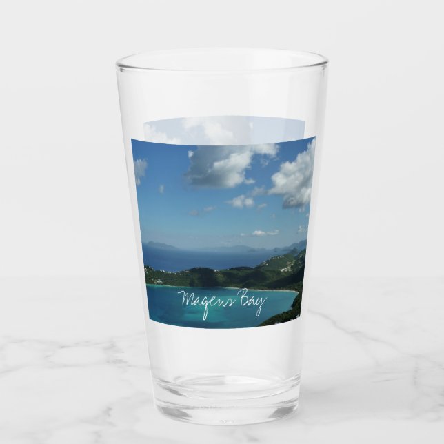 Magens Bay, St. Thomas Beautiful Island Scene Glass (Front)