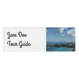 Magens Bay, St. Thomas Beautiful Island Scene Name Tag