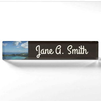 Magens Bay, St. Thomas Beautiful Island Scene Nameplate