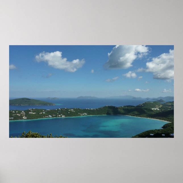 Magens Bay, St. Thomas Beautiful Island Scene Poster (Front)
