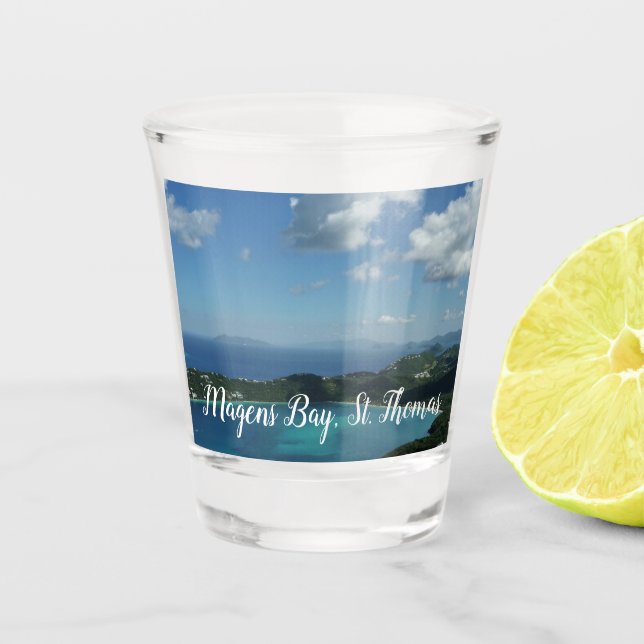 Magens Bay, St. Thomas Beautiful Island Scene Shot Glass (Front)