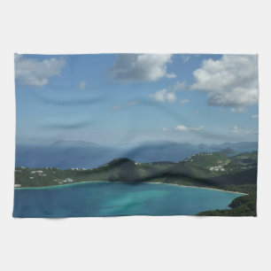 Magens Bay, St. Thomas Beautiful Island Scene Tea Towel