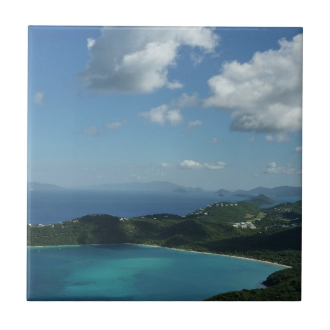 Magens Bay, St. Thomas Beautiful Island Scene Tile (Front)