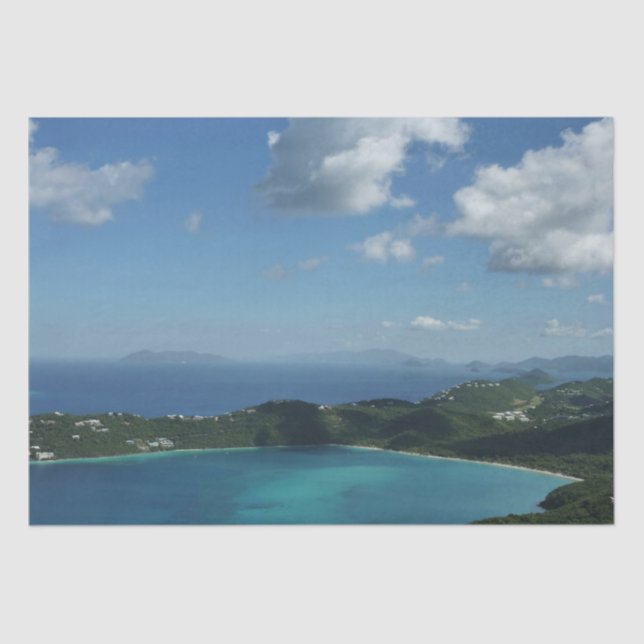 Magens Bay, St. Thomas Beautiful Island Scene Tissue Paper (Front)