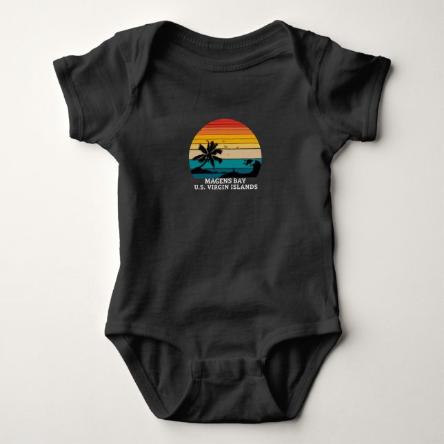 Magens Bay U.S. Virgin Islands Beaches Baby Bodysuit (Front)