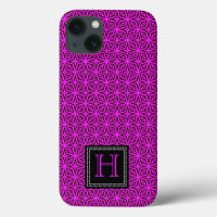 Magenta Abstract All Over Print