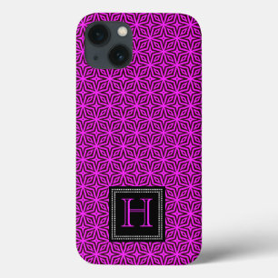 Magenta Abstract All Over Print iPhone 13 Case