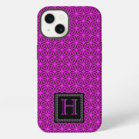 Magenta Abstract All Over Print